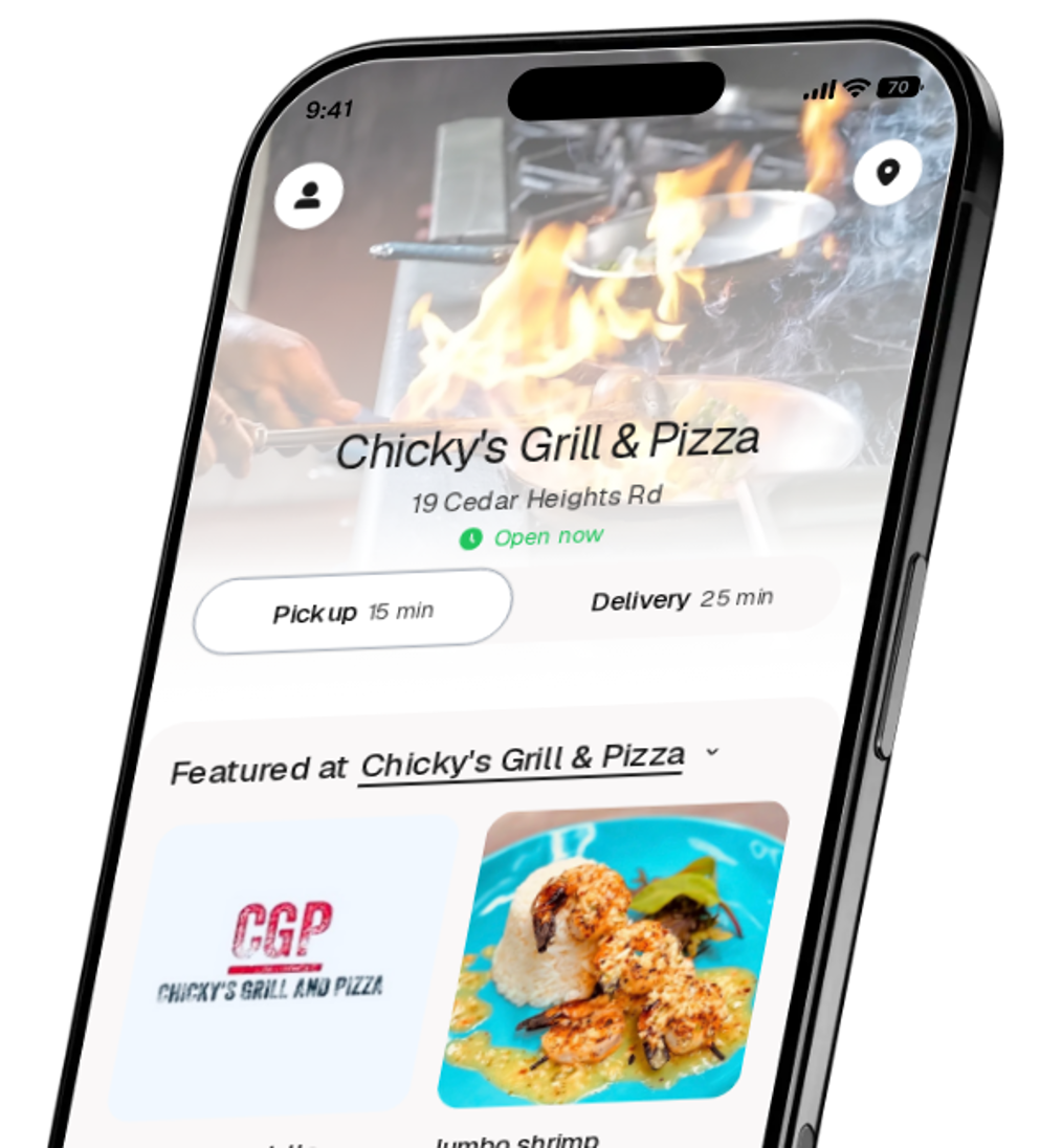 Chicky's Grill & Pizza app preview